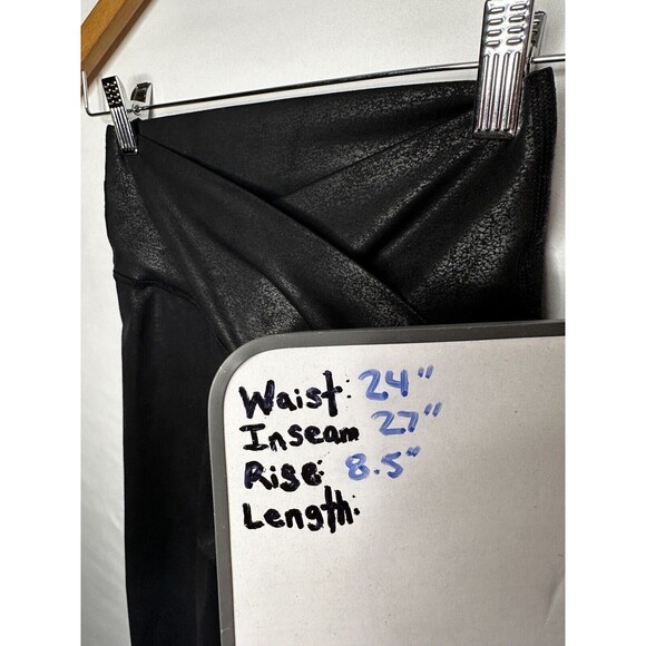Offline Aerie Faux Leather The Hugger High Waisted Crackle Leggings Size Small - Picture 9 of 9